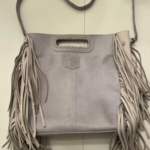 Elegant Fringe Leather Shoulder Bag